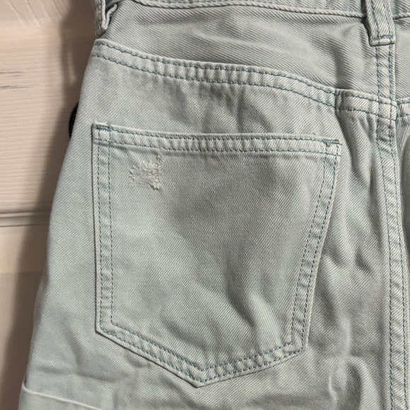 PacSun Women's Mint Green Cuffed Denim Shorts - Picture 8 of 9
